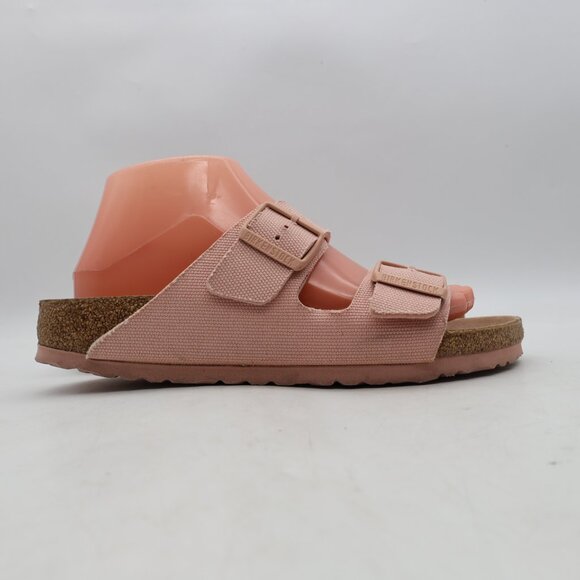 Birkenstock Arizona Vegan Pink Women's Size EU 39 US 8 Buckle Slides Sandals - Picture 1 of 9